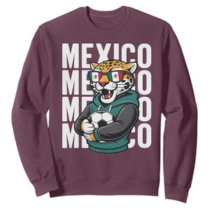 Fierce Mexico Jaguar Soccer Pride Fan Gift Sweatshirt TS12 Maroon Print Your Wear