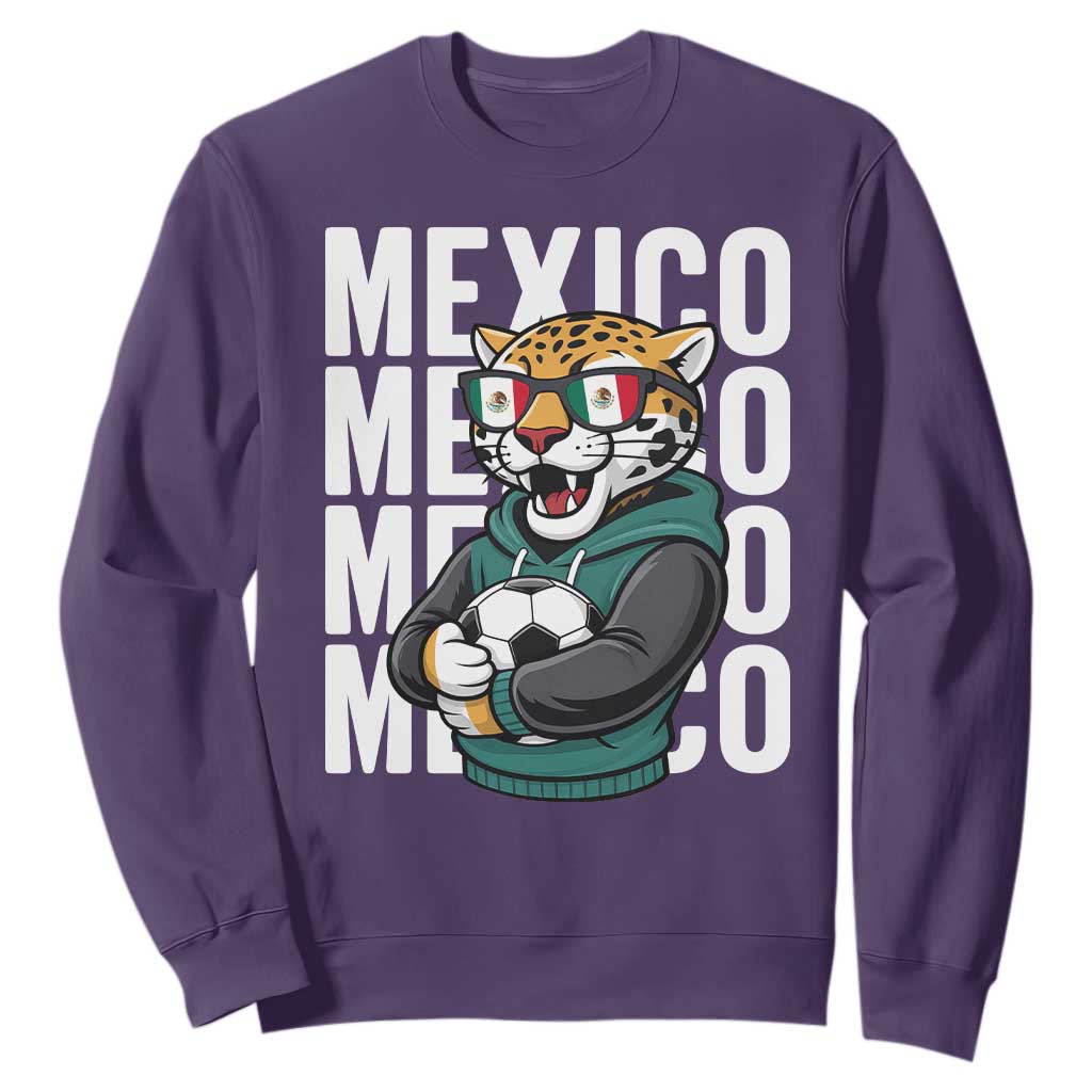 Fierce Mexico Jaguar Soccer Pride Fan Gift Sweatshirt TS12 Purple Print Your Wear