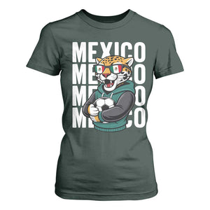 Fierce Mexico Jaguar Soccer Pride Fan Gift T Shirt For Women TS12 Dark Forest Green Print Your Wear
