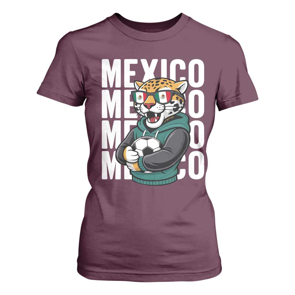 Fierce Mexico Jaguar Soccer Pride Fan Gift T Shirt For Women TS12 Maroon Print Your Wear