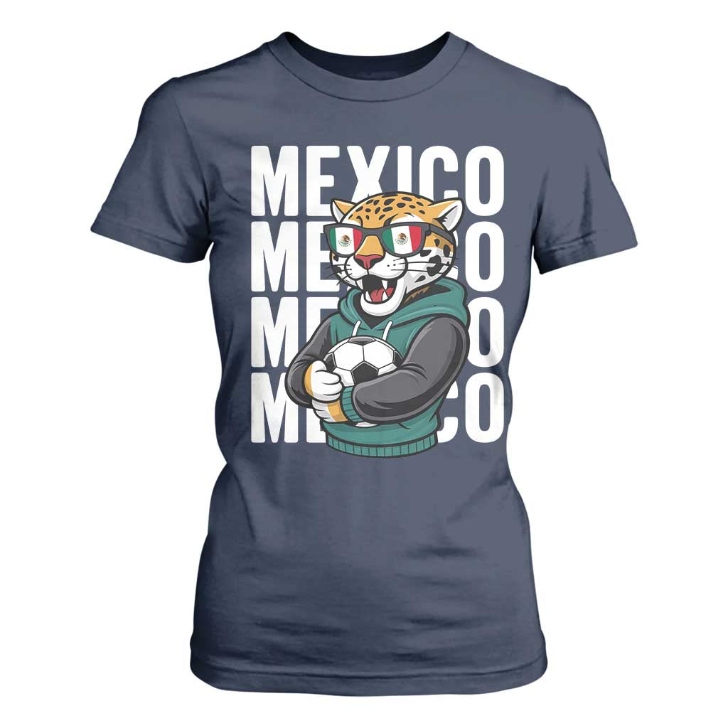 Fierce Mexico Jaguar Soccer Pride Fan Gift T Shirt For Women TS12 Navy Print Your Wear