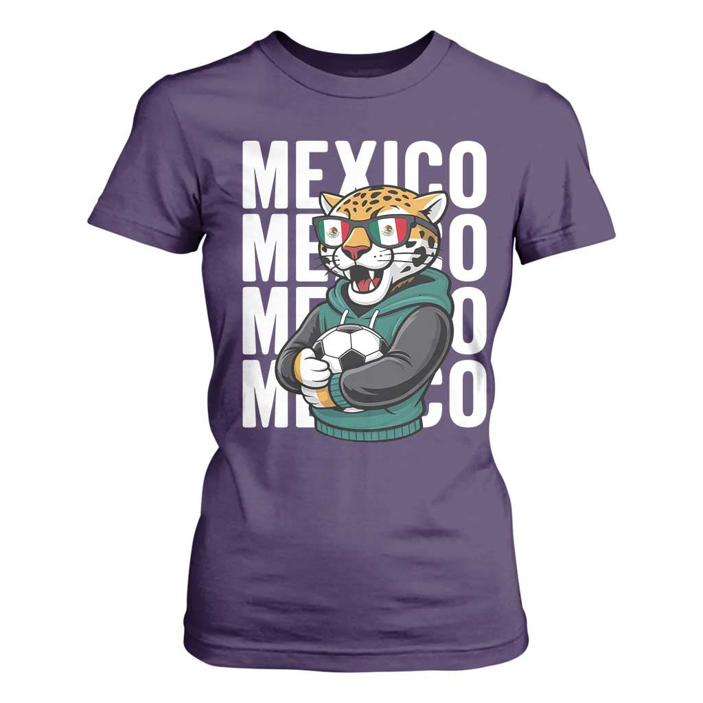 Fierce Mexico Jaguar Soccer Pride Fan Gift T Shirt For Women TS12 Purple Print Your Wear