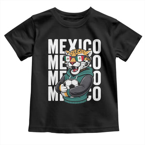 Fierce Mexico Jaguar Soccer Pride Fan Gift Toddler T Shirt TS12 Black Print Your Wear