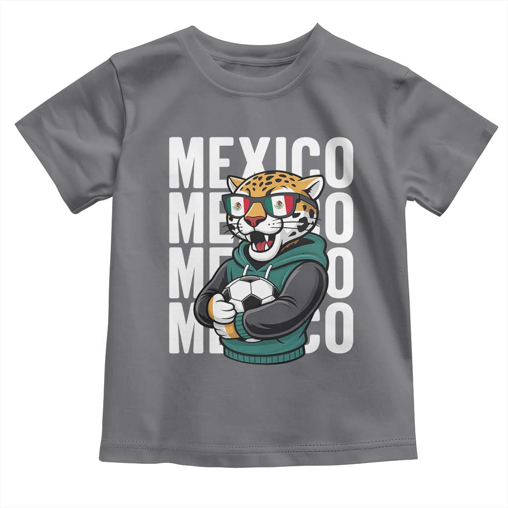 Fierce Mexico Jaguar Soccer Pride Fan Gift Toddler T Shirt TS12 Charcoal Print Your Wear