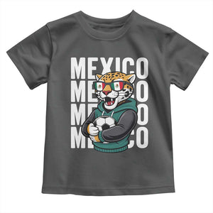 Fierce Mexico Jaguar Soccer Pride Fan Gift Toddler T Shirt TS12 Dark Heather Print Your Wear