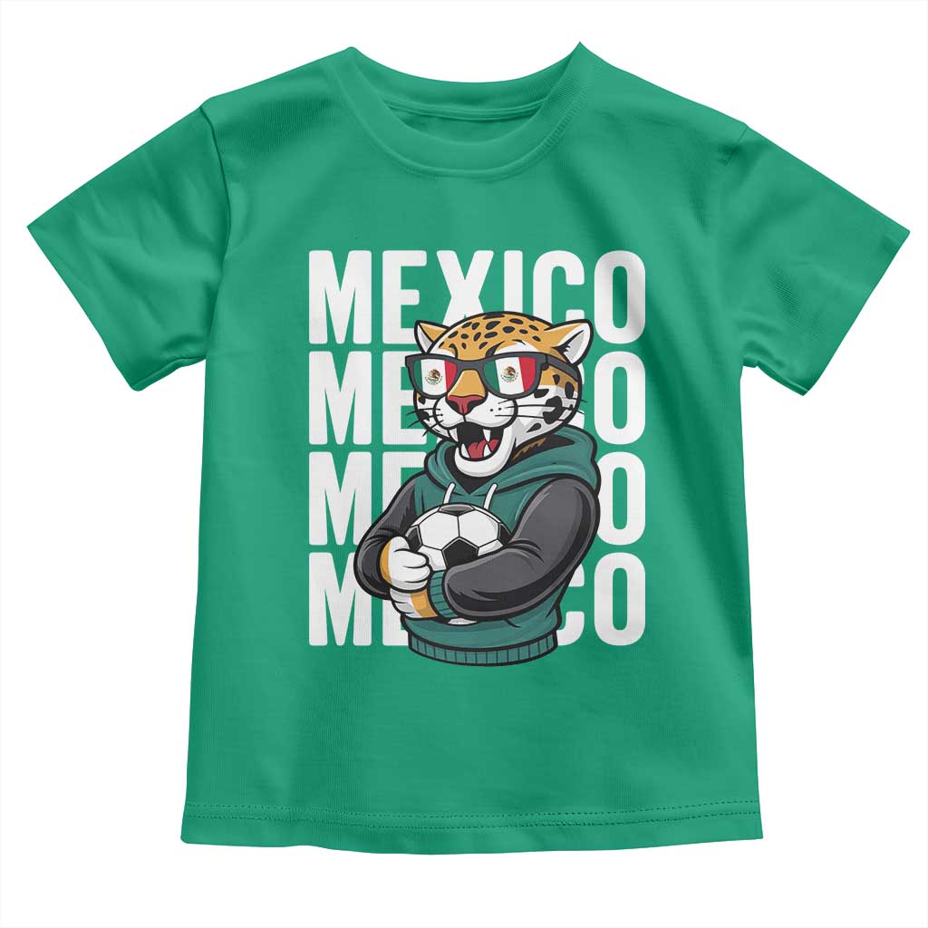 Fierce Mexico Jaguar Soccer Pride Fan Gift Toddler T Shirt TS12 Irish Green Print Your Wear