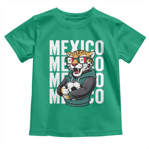 Fierce Mexico Jaguar Soccer Pride Fan Gift Toddler T Shirt TS12 Irish Green Print Your Wear