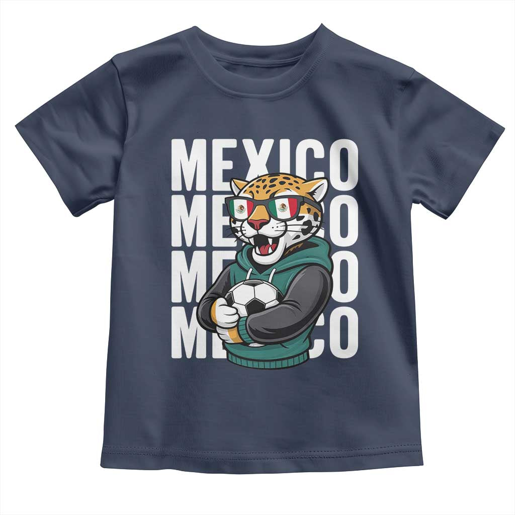 Fierce Mexico Jaguar Soccer Pride Fan Gift Toddler T Shirt TS12 Navy Print Your Wear