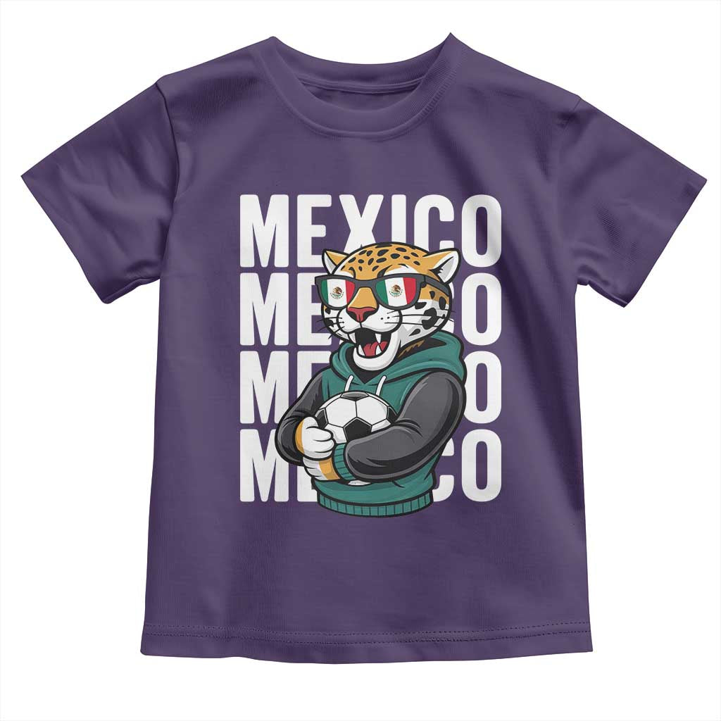 Fierce Mexico Jaguar Soccer Pride Fan Gift Toddler T Shirt TS12 Purple Print Your Wear