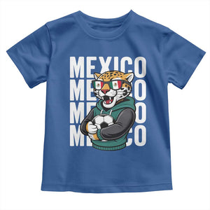 Fierce Mexico Jaguar Soccer Pride Fan Gift Toddler T Shirt TS12 Royal Blue Print Your Wear