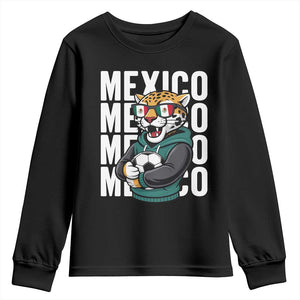 Fierce Mexico Jaguar Soccer Pride Fan Gift Youth Sweatshirt TS12 Black Print Your Wear