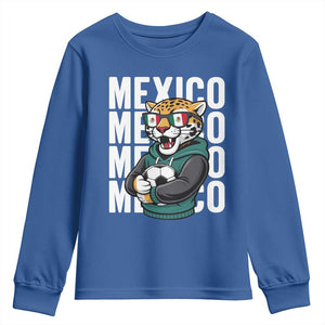 Fierce Mexico Jaguar Soccer Pride Fan Gift Youth Sweatshirt TS12 Royal Blue Print Your Wear