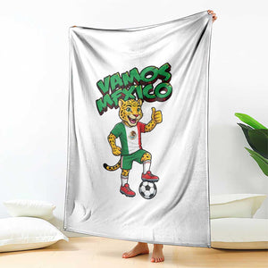 Vamos Mexico Fierce Leopard Throw Blanket Soccer 2026 Fan Gift TS12 Print Your Wear