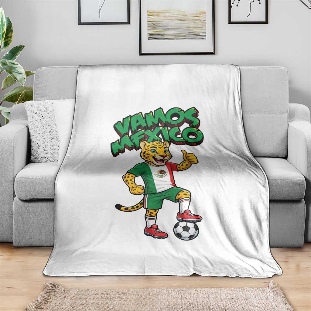 Vamos Mexico Fierce Leopard Throw Blanket Soccer 2026 Fan Gift TS12 Print Your Wear