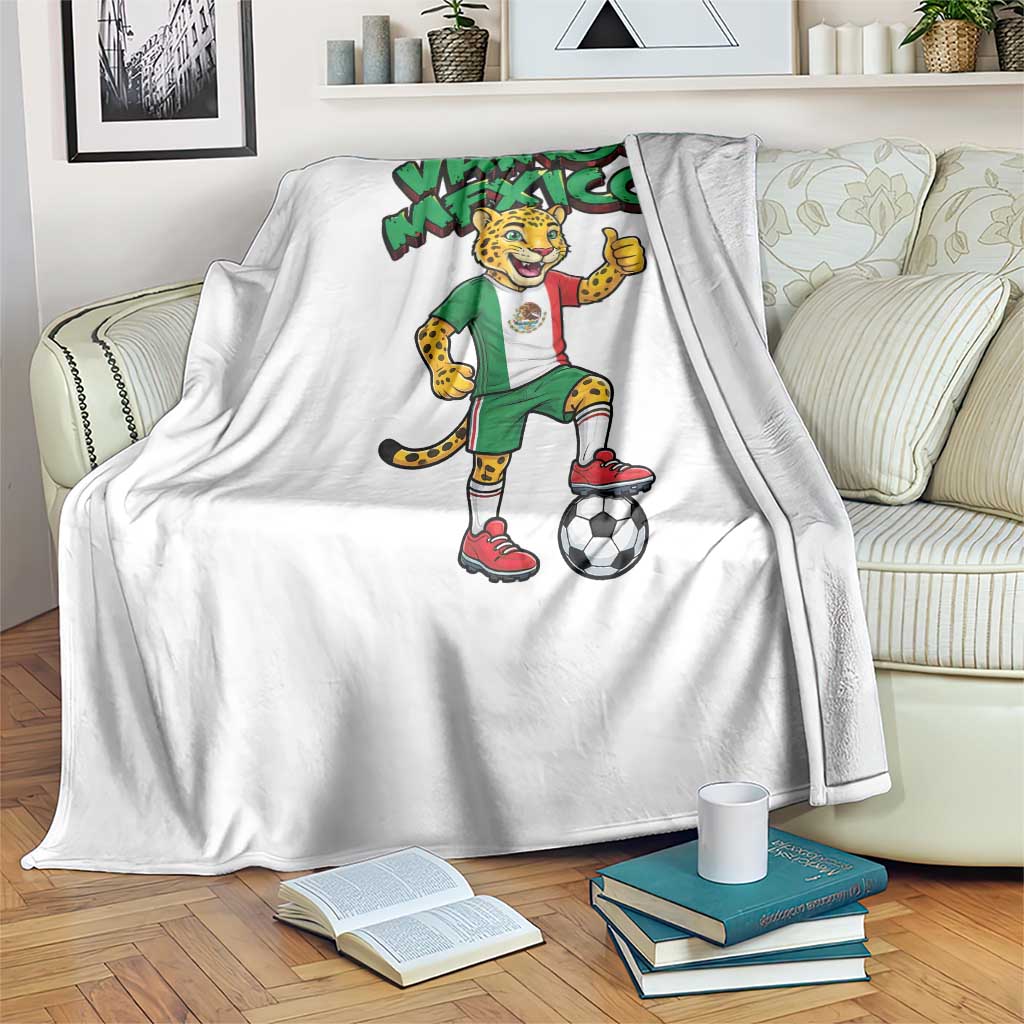 Vamos Mexico Fierce Leopard Throw Blanket Soccer 2026 Fan Gift TS12 Print Your Wear