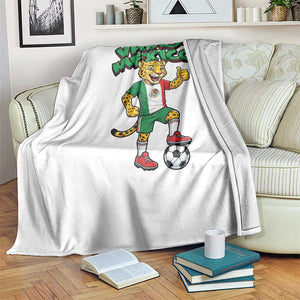 Vamos Mexico Fierce Leopard Throw Blanket Soccer 2026 Fan Gift TS12 Print Your Wear