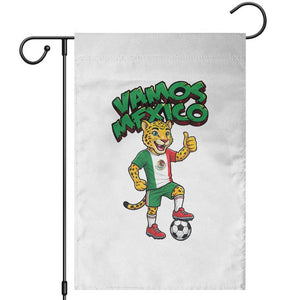 Vamos Mexico Fierce Leopard Garden Flag Soccer 2026 Fan Gift TS12 White Print Your Wear