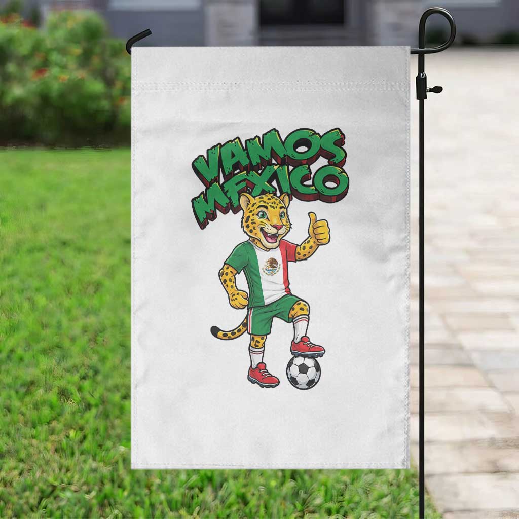 Vamos Mexico Fierce Leopard Garden Flag Soccer 2026 Fan Gift TS12 Print Your Wear