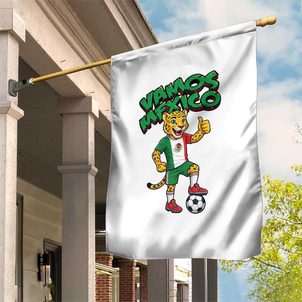 Vamos Mexico Fierce Leopard Garden Flag Soccer 2026 Fan Gift TS12 Print Your Wear