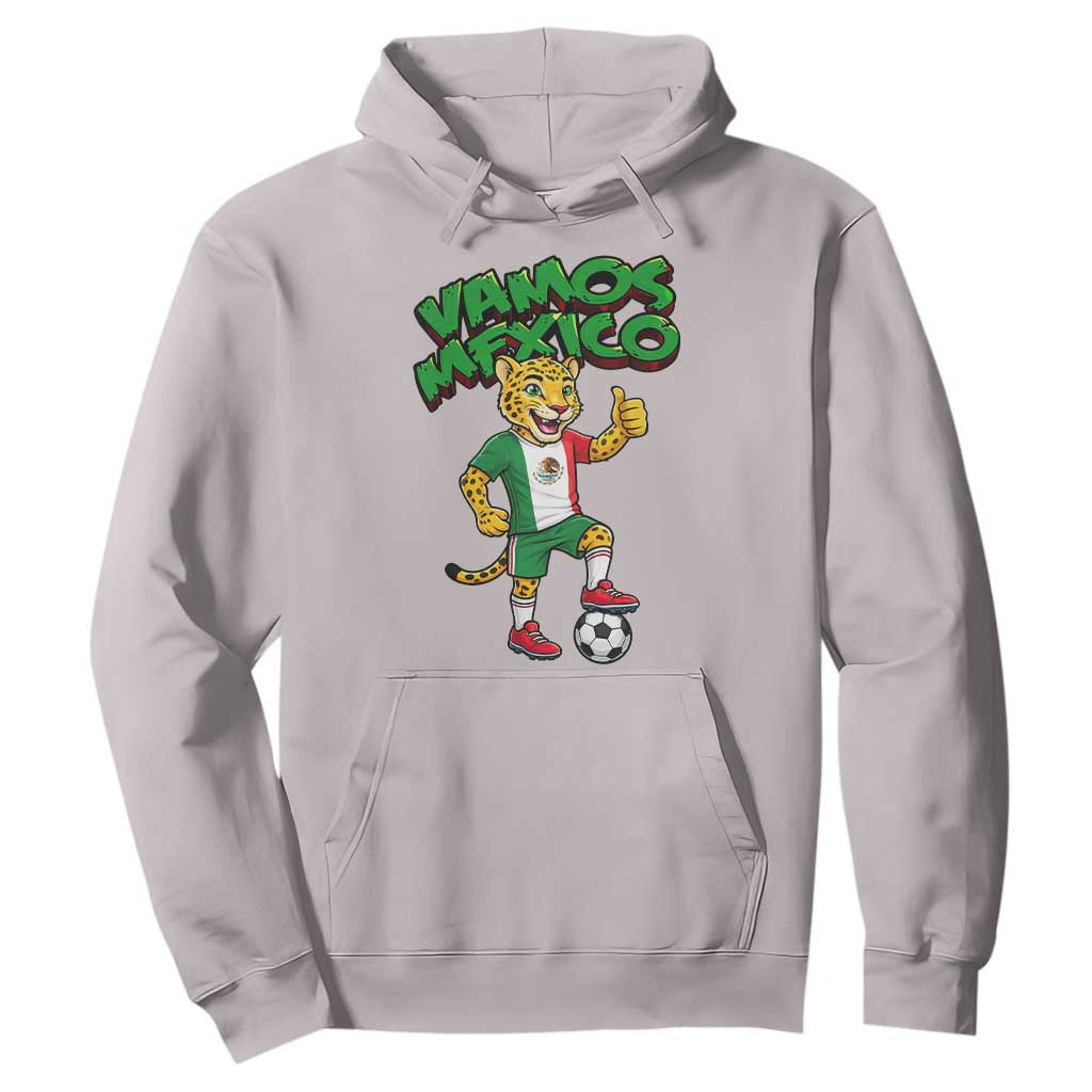 Vamos Mexico Fierce Leopard Hoodie Soccer 2026 Fan Gift TS12 Ice Gray Print Your Wear