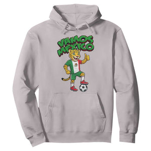 Vamos Mexico Fierce Leopard Hoodie Soccer 2026 Fan Gift TS12 Ice Gray Print Your Wear
