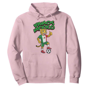 Vamos Mexico Fierce Leopard Hoodie Soccer 2026 Fan Gift TS12 Light Pink Print Your Wear
