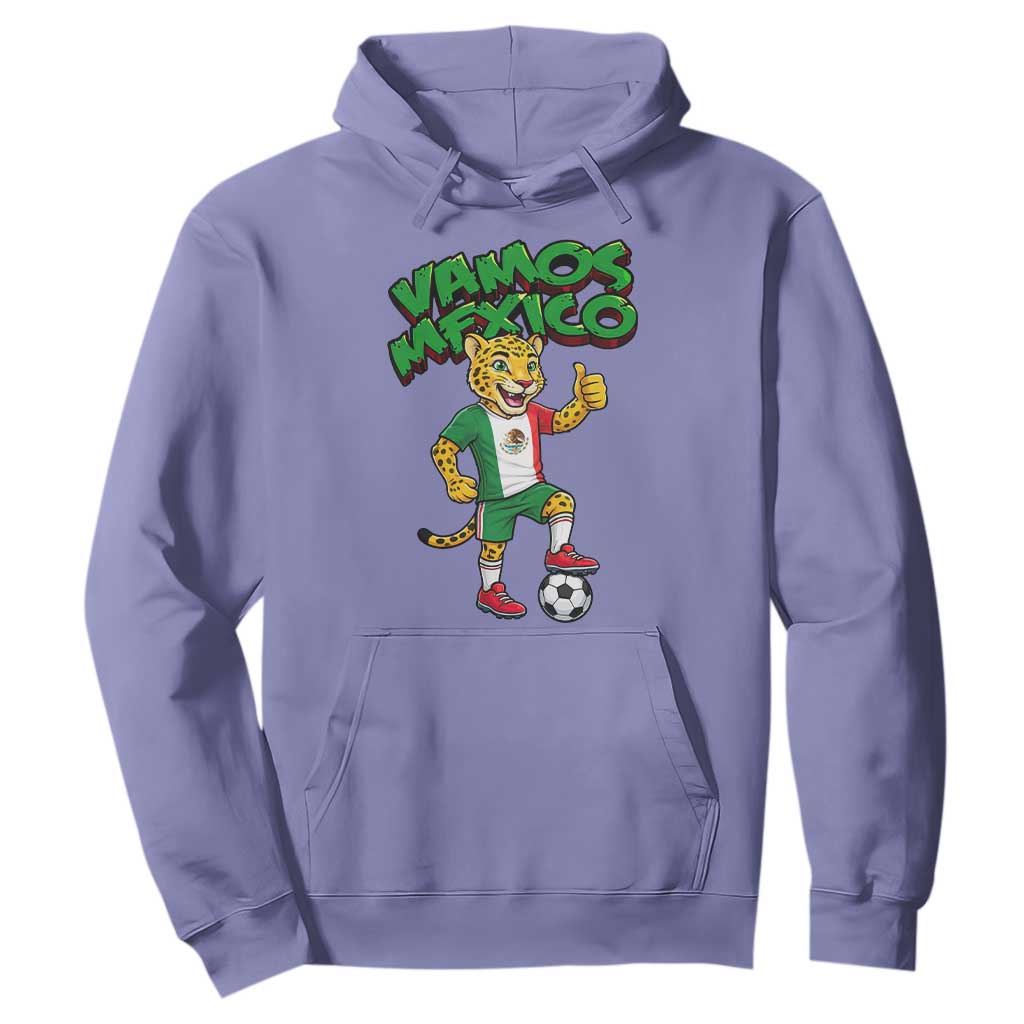 Vamos Mexico Fierce Leopard Hoodie Soccer 2026 Fan Gift TS12 Violet Print Your Wear