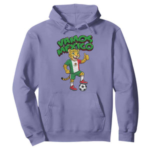Vamos Mexico Fierce Leopard Hoodie Soccer 2026 Fan Gift TS12 Violet Print Your Wear