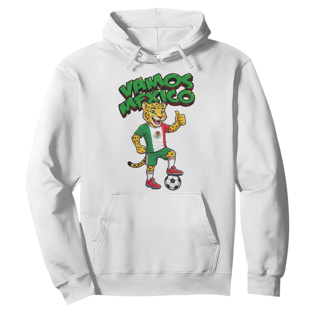 Vamos Mexico Fierce Leopard Hoodie Soccer 2026 Fan Gift TS12 White Print Your Wear