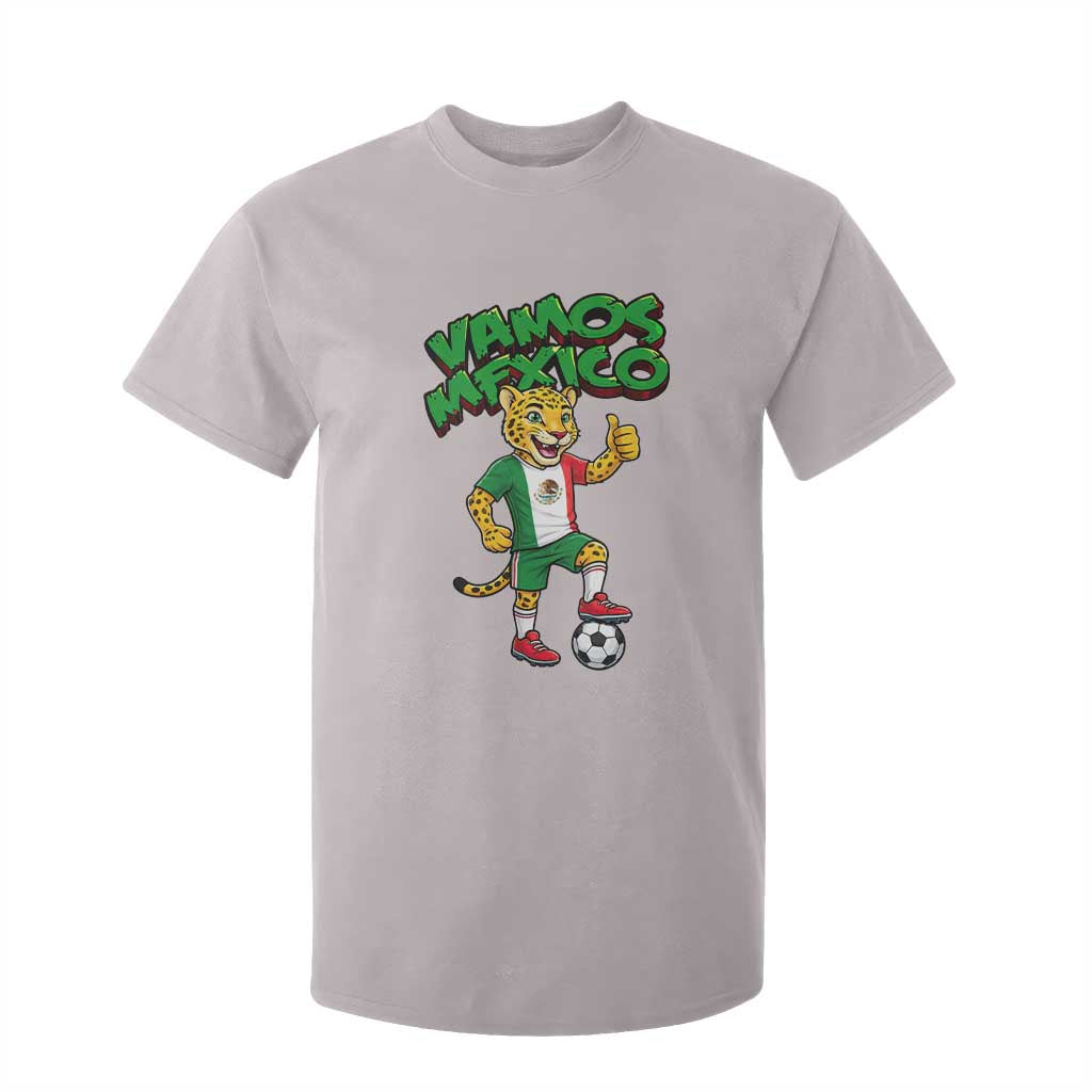 Vamos Mexico Fierce Leopard T Shirt For Kid Soccer 2026 Fan Gift TS12 Ice Gray Print Your Wear