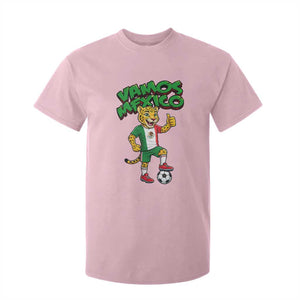 Vamos Mexico Fierce Leopard T Shirt For Kid Soccer 2026 Fan Gift TS12 Light Pink Print Your Wear