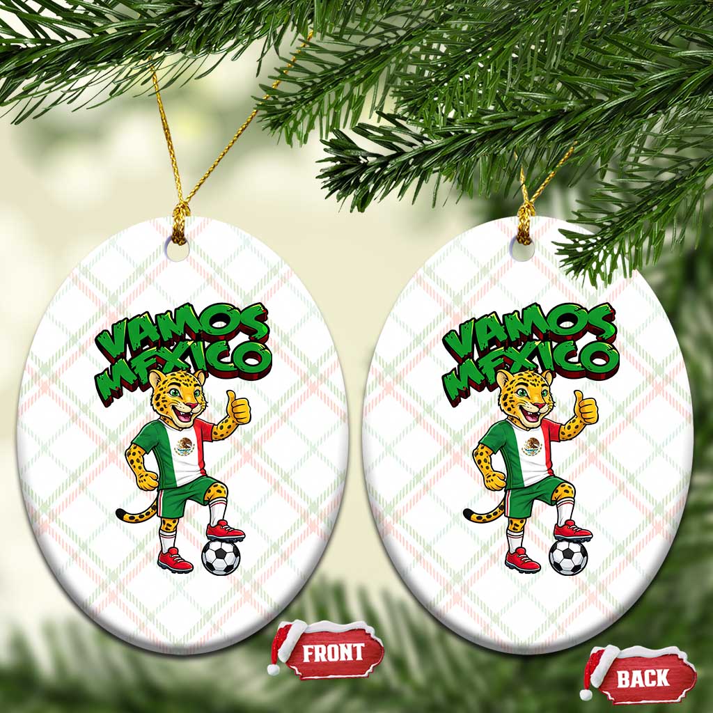 Vamos Mexico Fierce Leopard Ceramic Ornament Soccer 2026 Fan Gift TS12 Print Your Wear
