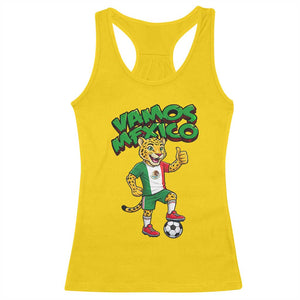 Vamos Mexico Fierce Leopard Racerback Tank Top Soccer 2026 Fan Gift TS12 Daisy Print Your Wear