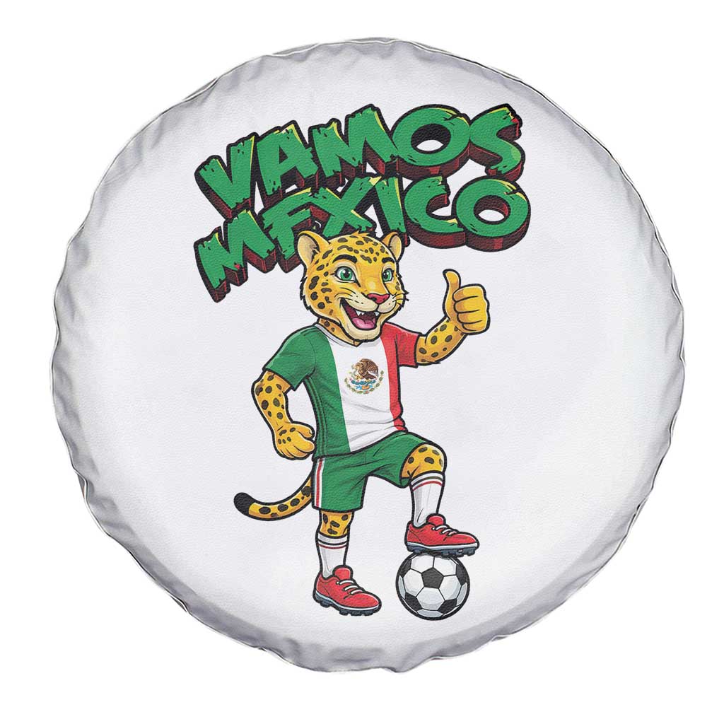Vamos Mexico Fierce Leopard Spare Tire Cover Soccer 2026 Fan Gift TS12 Print Your Wear