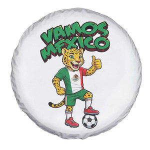Vamos Mexico Fierce Leopard Spare Tire Cover Soccer 2026 Fan Gift TS12 Print Your Wear