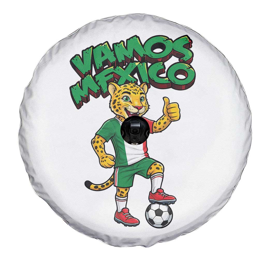 Vamos Mexico Fierce Leopard Spare Tire Cover Soccer 2026 Fan Gift TS12 Print Your Wear