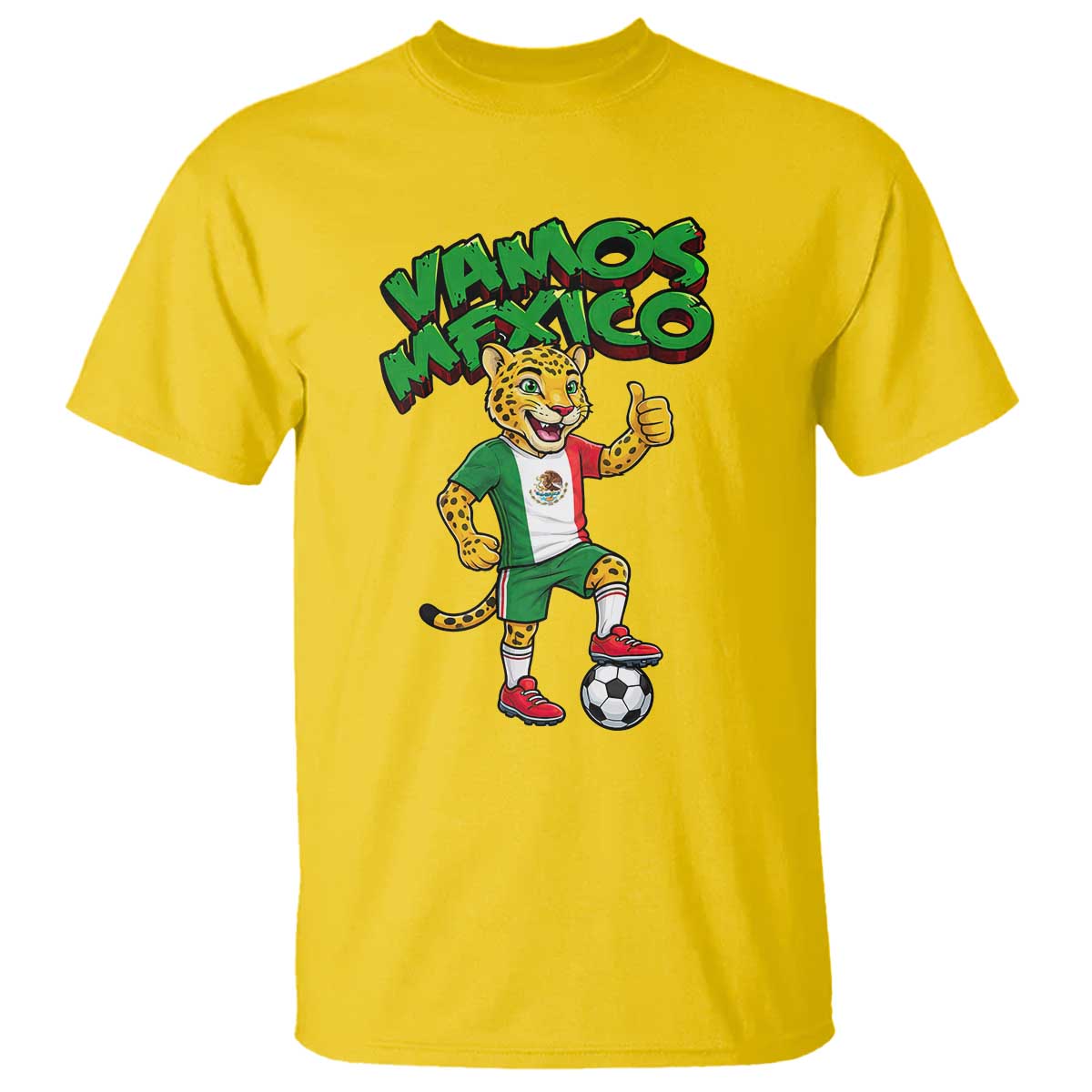 Vamos Mexico Fierce Leopard T Shirt Soccer 2026 Fan Gift TS12 Daisy Print Your Wear
