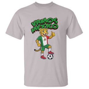 Vamos Mexico Fierce Leopard T Shirt Soccer 2026 Fan Gift TS12 Ice Gray Print Your Wear