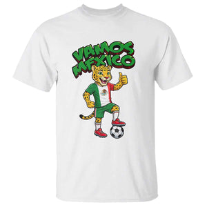 Vamos Mexico Fierce Leopard T Shirt Soccer 2026 Fan Gift TS12 White Print Your Wear
