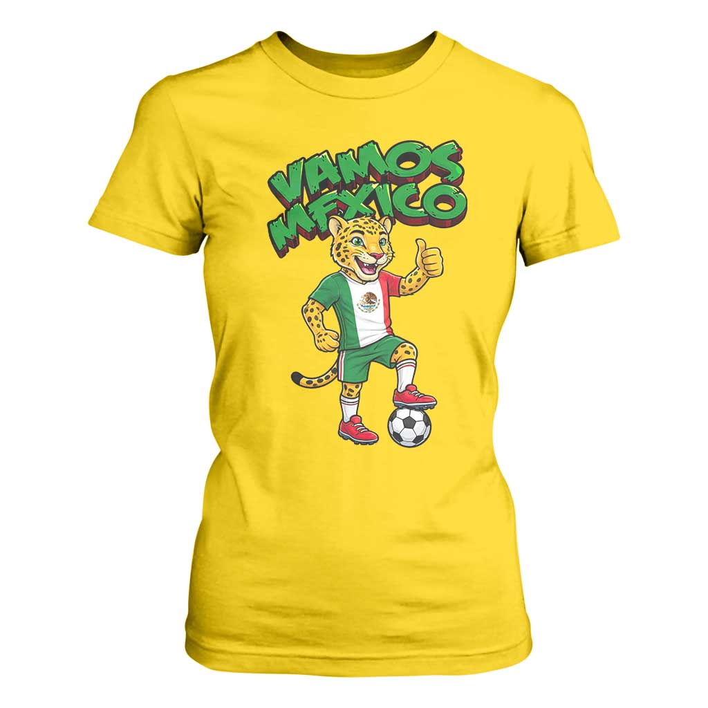 Vamos Mexico Fierce Leopard T Shirt For Women Soccer 2026 Fan Gift TS12 Daisy Print Your Wear