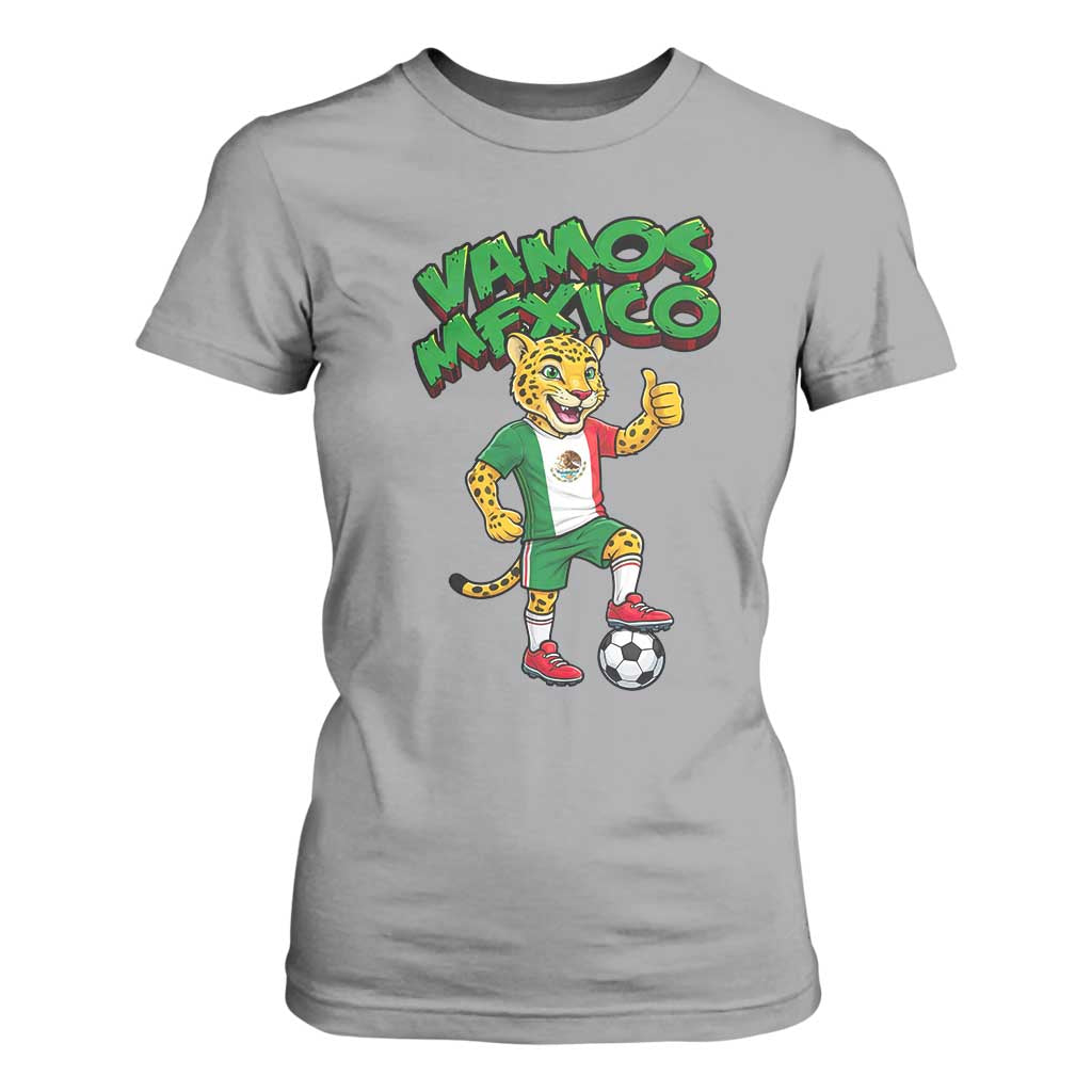 Vamos Mexico Fierce Leopard T Shirt For Women Soccer 2026 Fan Gift TS12 Sport Gray Print Your Wear