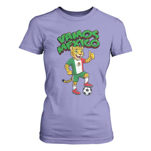 Vamos Mexico Fierce Leopard T Shirt For Women Soccer 2026 Fan Gift TS12 Violet Print Your Wear