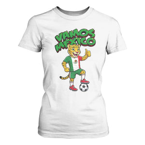 Vamos Mexico Fierce Leopard T Shirt For Women Soccer 2026 Fan Gift TS12 White Print Your Wear