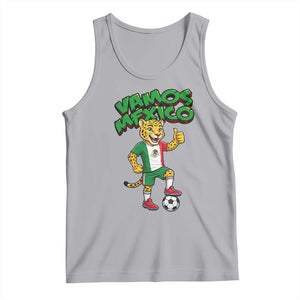 Vamos Mexico Fierce Leopard Tank Top Soccer 2026 Fan Gift TS12 Athletic Heather Print Your Wear