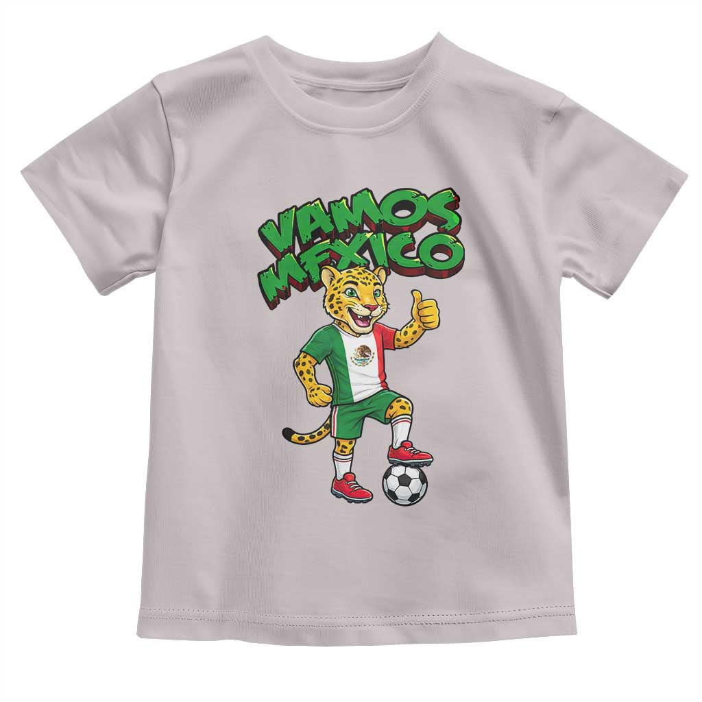 Vamos Mexico Fierce Leopard Toddler T Shirt Soccer 2026 Fan Gift TS12 Ice Gray Print Your Wear
