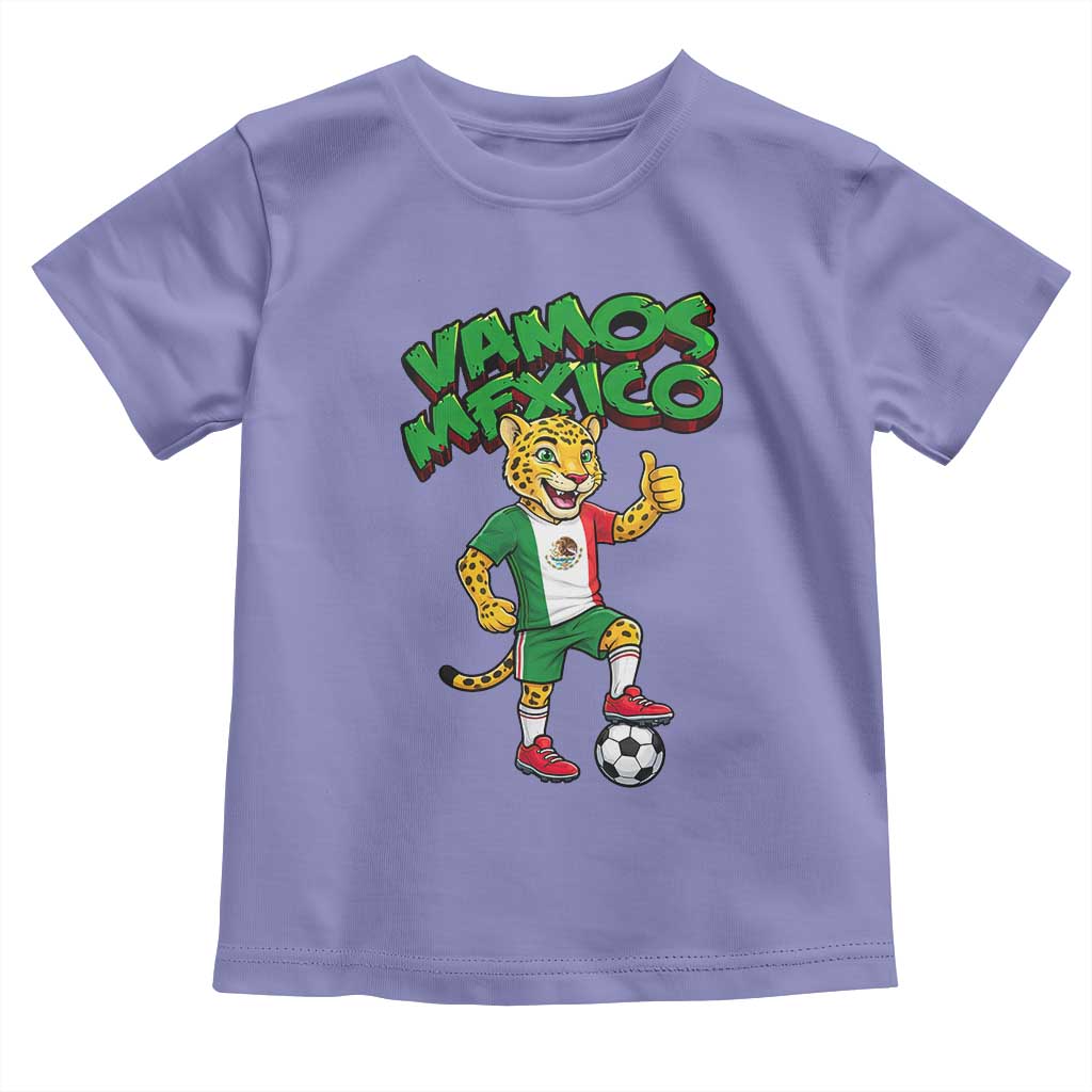 Vamos Mexico Fierce Leopard Toddler T Shirt Soccer 2026 Fan Gift TS12 Violet Print Your Wear
