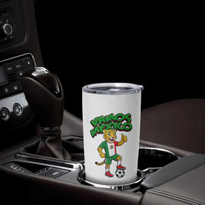 Vamos Mexico Fierce Leopard Tumbler Cup Soccer 2026 Fan Gift TS12 Print Your Wear