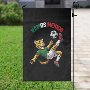 Vamos Mexico Fierce Leopard Soccer 2026 Garden Flag Mexican Fan Gift TS12 Print Your Wear