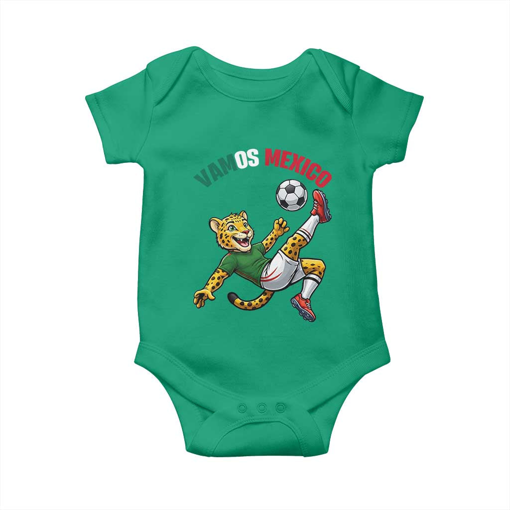 Vamos Mexico Fierce Leopard Soccer 2026 Baby Onesie Mexican Fan Gift TS12 Irish Green Print Your Wear