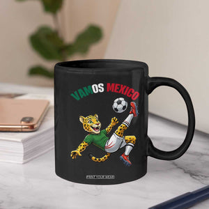 Vamos Mexico Fierce Leopard Soccer 2026 Coffee Mug Mexican Fan Gift TS12 Print Your Wear